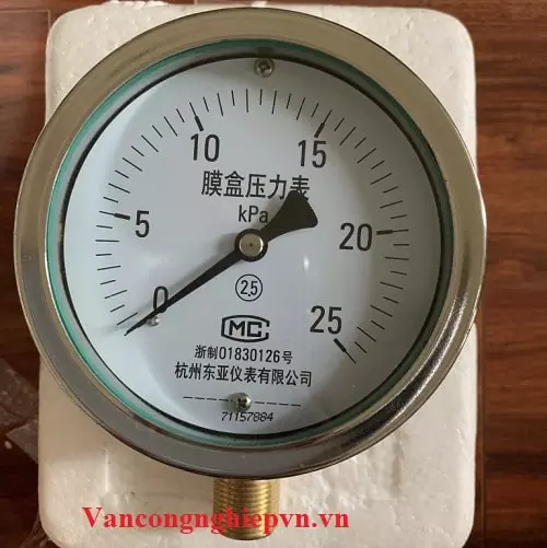 Đồng hồ đo áp suất thấp kpa