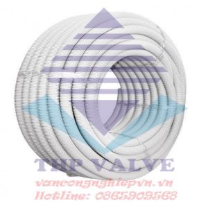 Ống ruột gà lõi thép bọc nhựa trắng