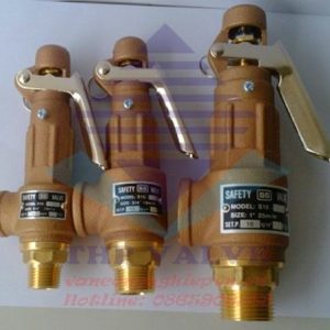 Van an toàn đồng lắp ren có tay giật