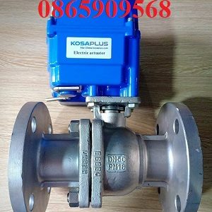 Van bi mặt bích điều khiển điện