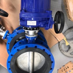 Van bướm điều khiển điện 2 mặt bích
