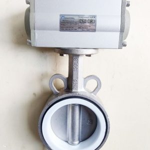 Van Bướm Inox Điều Khiển Khí Nén