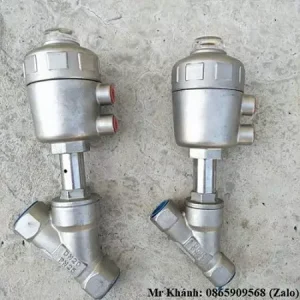 Van xiên y điều khiển khí nén